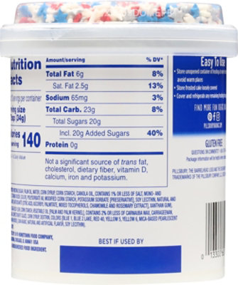 Pillsbury Funfetti Stars And Stripes White Frosting, 15.6 Oz Tub - EA - Image 5