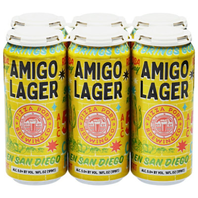 Pizza Port Amigo Lager 6-16 Fl Oz In Cans - 6-16 FZ - Image 1