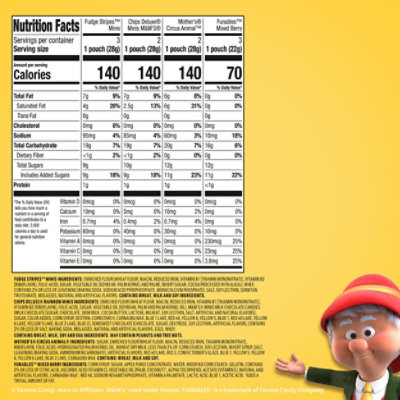 Keebler Mother's Funables Sweet Treats Circus Cookies Chips Delux Fudge Stripes And Funables Fruit - 9.4 OZ - Image 5