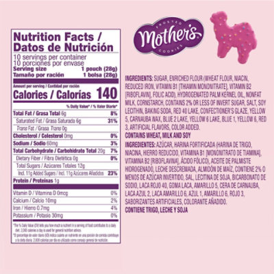 Mother's Original Frosted Circus Animal Cookies 10ct Multipack - 10oz / 283g - 10-1 OZ - Image 5