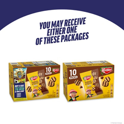 Keebler Mini Fudge Stripe Cookies 10 Count Multipack - 10oz / 283g - 10-1 OZ - Image 4