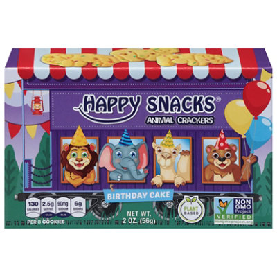 Birthday Cake Fortified Plant Based Animal Crackers - 2 Oz - Image 2