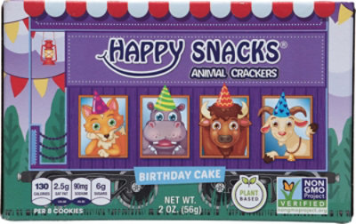 Birthday Cake Fortified Plant Based Animal Crackers - 2 Oz - Image 5