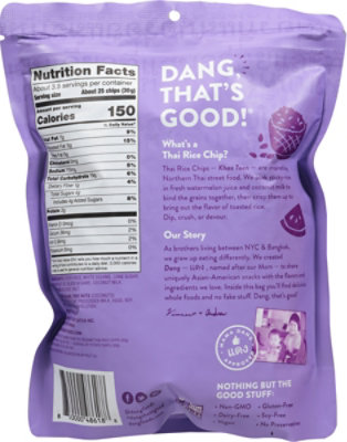 Dang Chips Rice Toasted Sesame - 3.5 OZ - Image 5