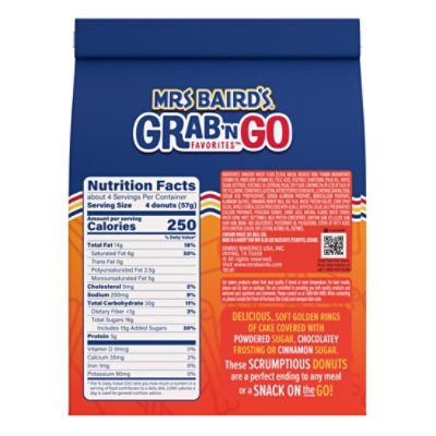Mrs Bairds Grab-n-go Mini Cinnamon Sugar Donuts - 9 OZ - Image 5