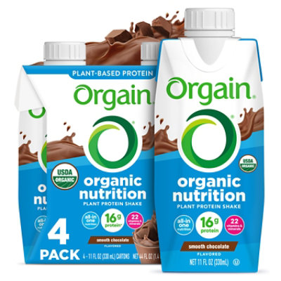 Orgain Vegan Protein Ready To Drink Chocolate 4-11 Fz - 4-11 FZ
