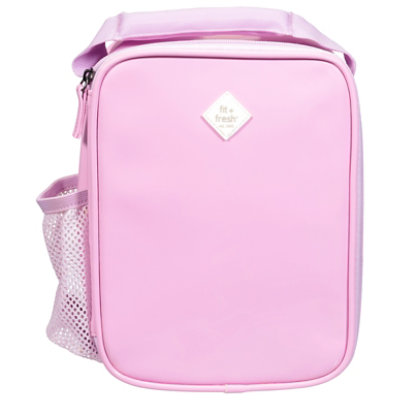 Fit + Fresh Sticker Lunch Bag Pink - Each - Image 1