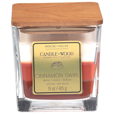 VH Home Fragrance Cinnamon Swirl Triple Pour Candle - 15 Oz - Image 1