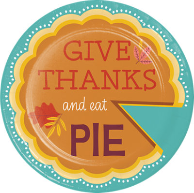 Signature Select Trky Eat Pie Lunch Plates - 8 Count - Image 1
