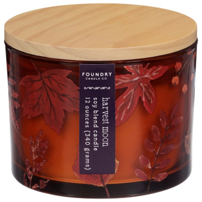 Pad Harvest Moon Amber Glass Candle - 12 oz - Image 2