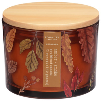 Pad Ambr Smoke Amber Glass Candle - 12 oz - Image 2