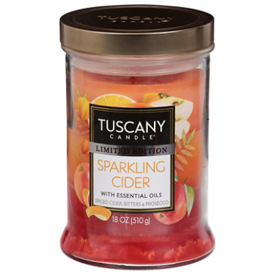Emp Sprkln Cidr Latte Triple Candle - 18 oz - Image 1