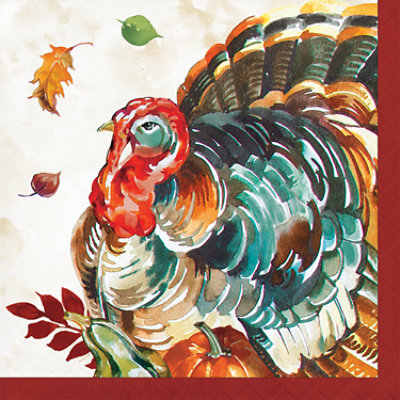 Signature Select Thankful Feast Beverage Napkins - 16 Count - Image 1