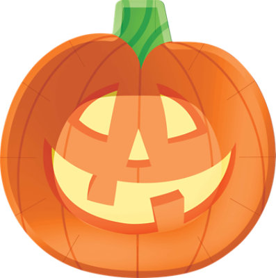 Creative Converting Pumpkin Dinner Plates - 12 Count - Image 1