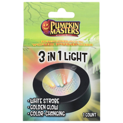 Pm 3 In1 Led Pumpkin Light - EA - Image 1