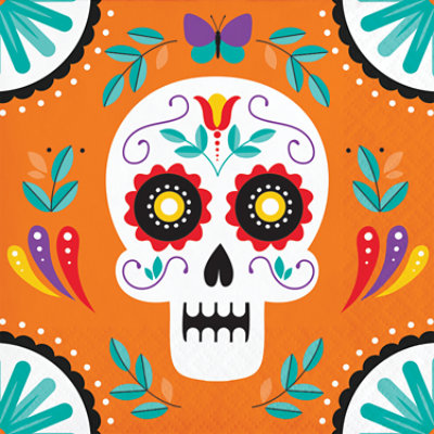 Signature Select Bright Bones Beverage Napkins - 16 Count - Image 1