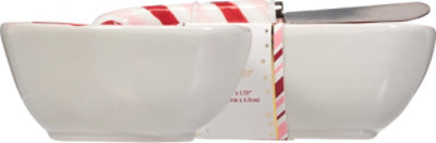 Home Ceramic Candy Cane Bowl - EA - Image 3