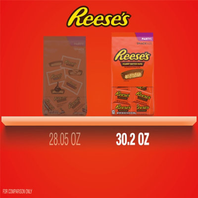 Reeses Peanut Butter Cups Snack Size 30.2oz - 30.2 OZ - Image 5