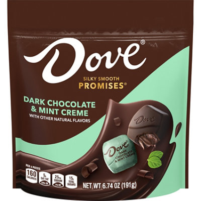 Dove Promises Dark Chocolate Mint Cream Stand Up Pouch 6.74 Ounce - 6.74 OZ - Image 1