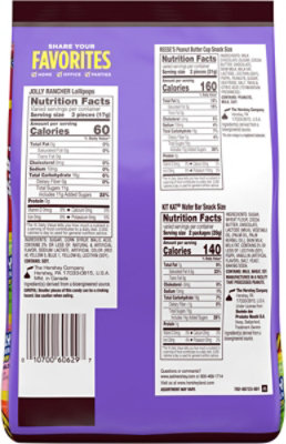 Jolly Rancher Kit Kat And Reeses Assorted Flavored Snack Size Candy Party Pack - 25.4 Oz - Image 6