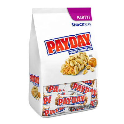 Payday Peanut Caramel Snack Size Candy Party Pack - 30.1 Oz - Image 1