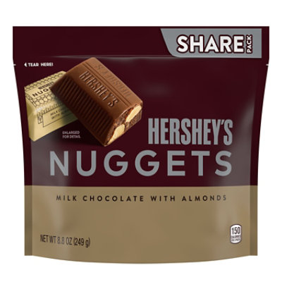 Hersheys Nuggets Milk Chocolate Almond 8.8oz - 8.8 OZ - Image 1