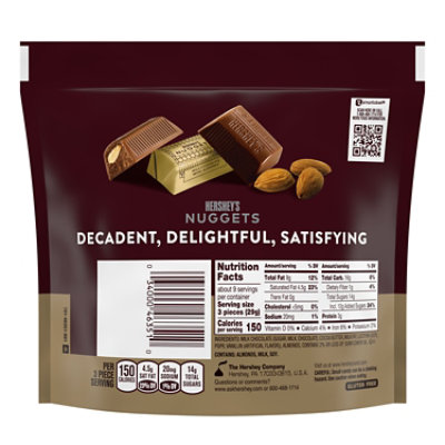 Hersheys Nuggets Milk Chocolate Almond 8.8oz - 8.8 OZ - Image 2