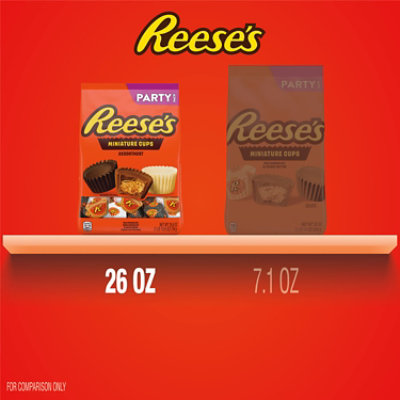 Reeses Miniature Cups Asst Party Pk Sub Reeses Mc Peanut Butter Cup Miniatures Reeses Dark Choc - 26.6 OZ - Image 5