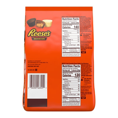 Reeses Miniature Cups Asst Party Pk Sub Reeses Mc Peanut Butter Cup Miniatures Reeses Dark Choc - 26.6 OZ - Image 2