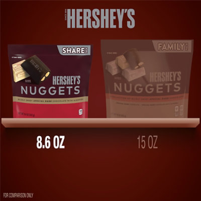 Hersheys Nuggets Dark Chocolate Almond 8.6oz - 8.6 OZ - Image 5