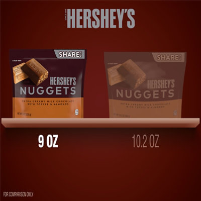 HERSHEY'S NUGGETS Milk Chocolate Toffee and Almonds Candy Share Pack - 9 OZ - Image 5