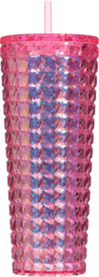 Elite Pink Gem Plastic Tumbler 24z - EA - Image 3