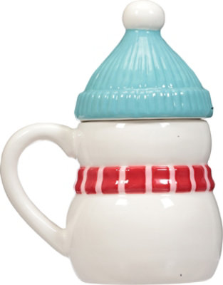 Ssel Snowman Face Mugs W Lid - EA - Image 3