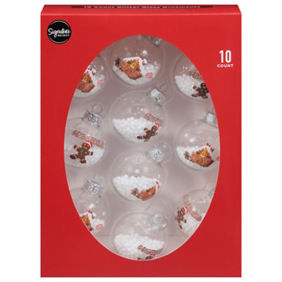 Ssel Gingerbread Glass Ornament - 10 ct - Image 1