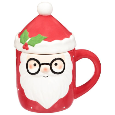 Ssel Santa Face Mugs W Lid - EA - Image 2