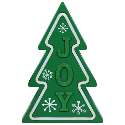 Ssel 9.5 In Neon Wood Tree - EA - Image 1