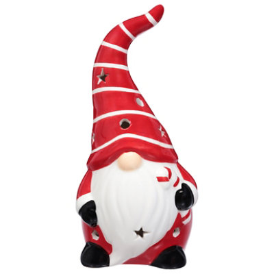 Ssel Ceramic Gnome Candy Cane - EA - Image 1