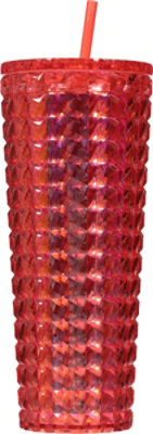 Elite Red Gem Plastic Tumbler 24z - EA - Image 3