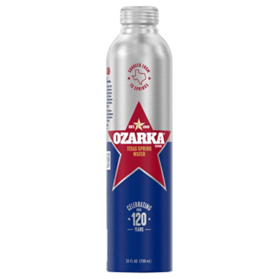Ozarka Texas Spring Water, 25 Oz Aluminum Bottle - 25 FZ - Image 1