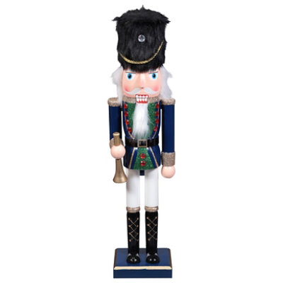 Ssel 15 In Wood Nutcracker Blue - EA - Image 1