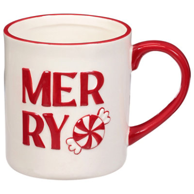 Ssel Ceramic Merry Cny Cane Mug - EA - Image 2