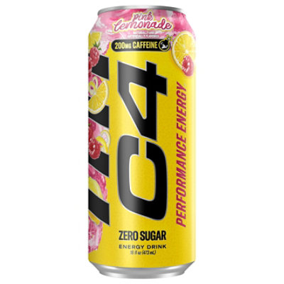 C4 Performance Energy Carbonated 16oz, Pink Lemonade - 16 FZ - Image 2