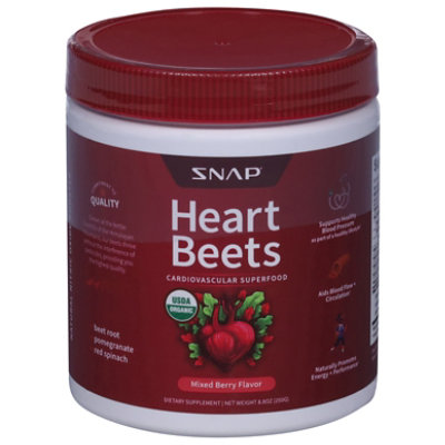 Snap Supplements Heart Beets Powder - 8.8 OZ - Image 2
