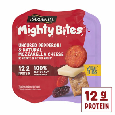 Sargento Mighty Bites Uncured Pepperoni & Mozzarella Cheese 2.8oz - 2.8 OZ - Image 1