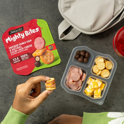 Sargento Mighty Bites Uncured Ham & Colby Jack Cheese 2.8 Oz - 2.8 OZ - Image 2
