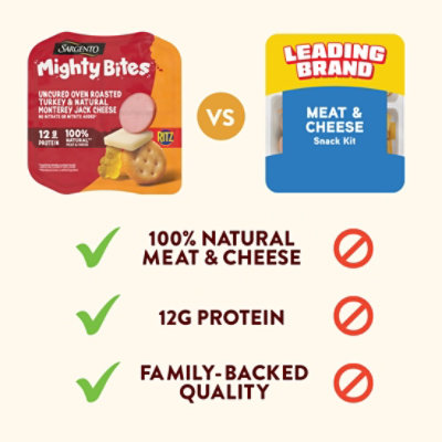 Sargento Mighty Bites Uncured Or Turkey & Monterey Jack Cheese 2.8oz - 2.8 OZ - Image 4