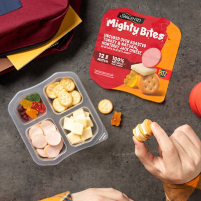 Sargento Mighty Bites Uncured Or Turkey & Monterey Jack Cheese 2.8oz - 2.8 OZ - Image 2