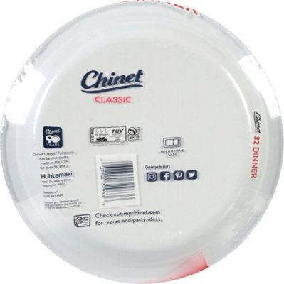 Chinet Classic Dinner Plate 10-3/8 Inch Usa Theme 32ct - 32 CT - Image 3