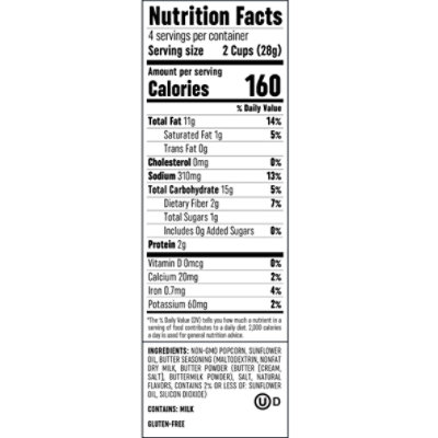 Cabot Premium Butter Popcorn 4oz - 4 OZ - Image 1