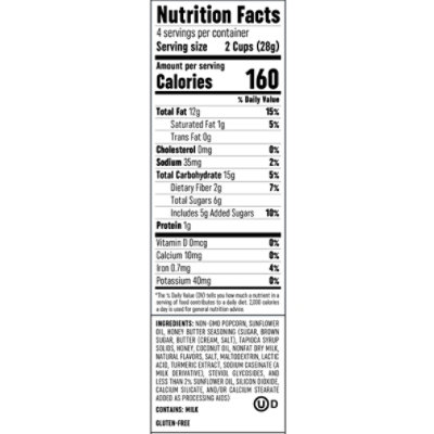 Cabot Honey Butter Popcorn 4oz - 4 OZ - Image 2
